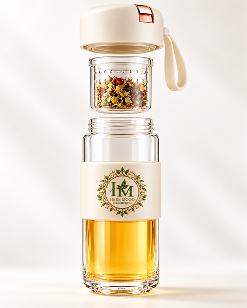 HERB MOOD 450mlティーボトル ホワイト